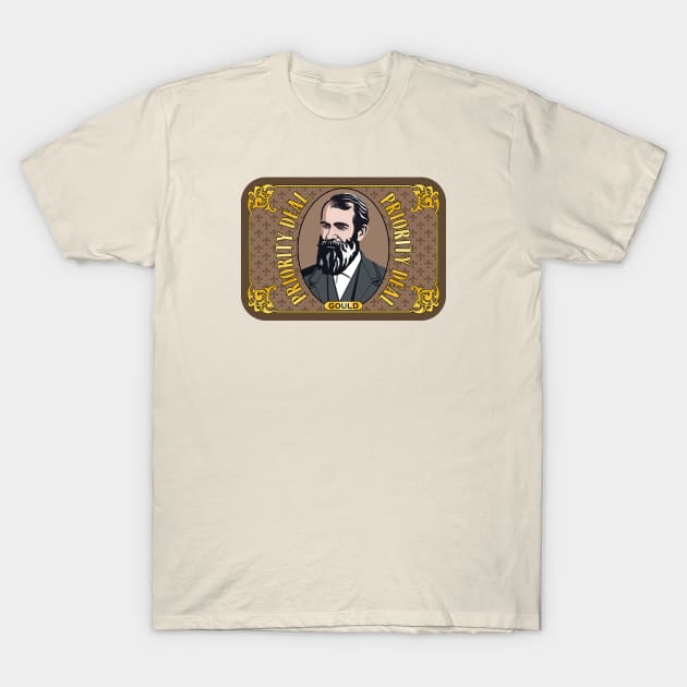 Jay Gould - Robber Baron (18XX Style)! T-Shirt by Railroad 18XX Designs